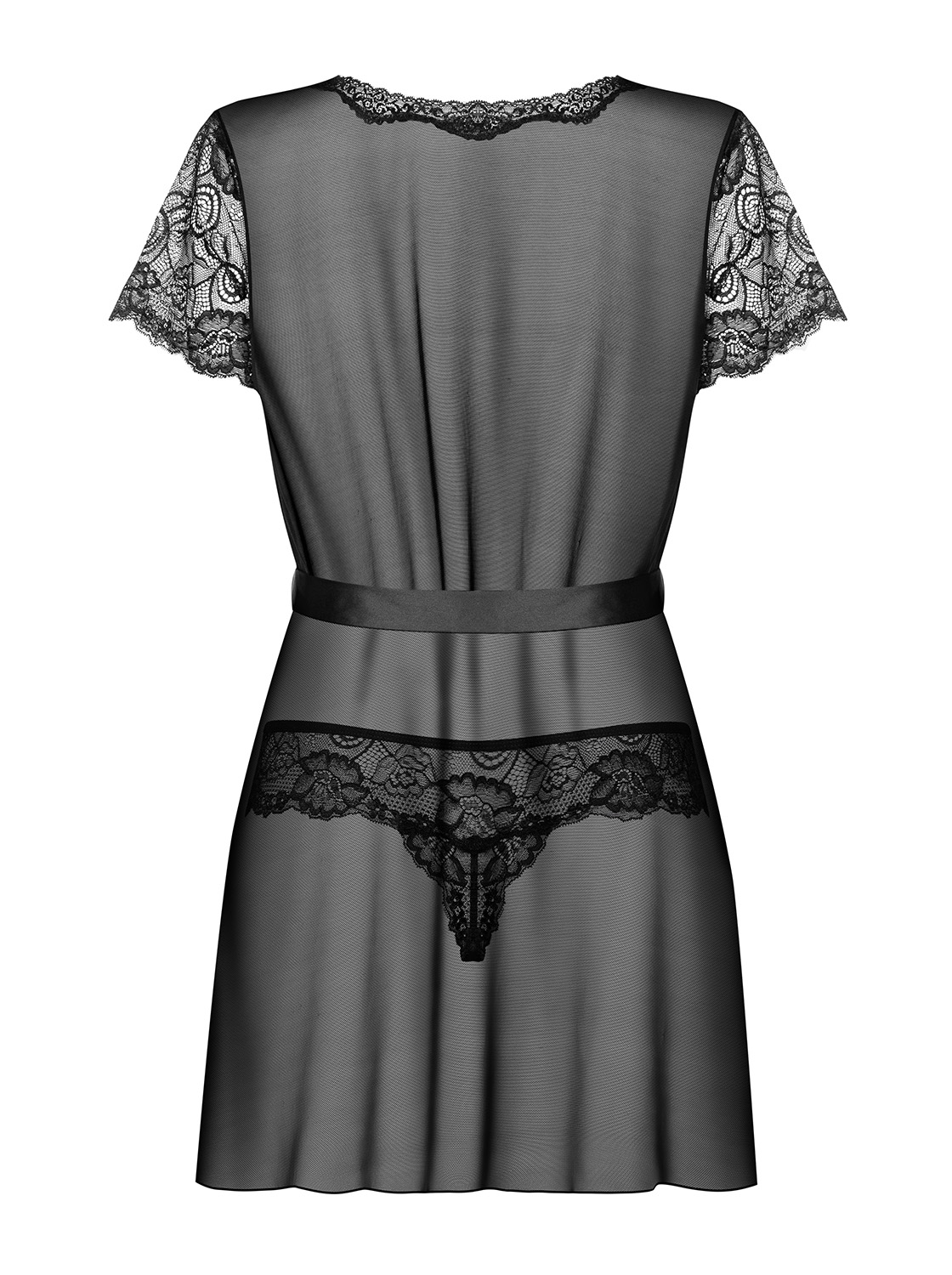 Alluria peignoir szlafrok i stringi L/XL - obrazek 4