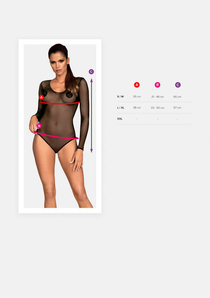 Body B124 czarne S/M - obrazek 7