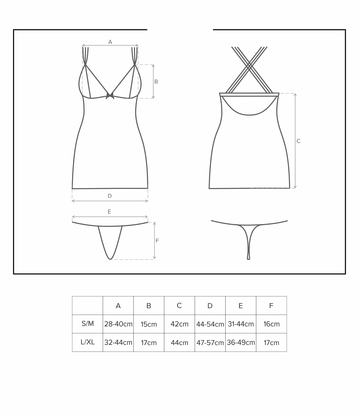 854-CHE-1 koszulka i stringi L/XL - obrazek 7